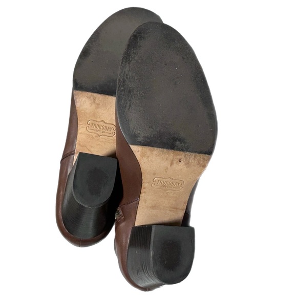 Thursday Boot Company Uptown Heeled Ankle Bootie Brown Size 9.5 - Picture 6 of 10